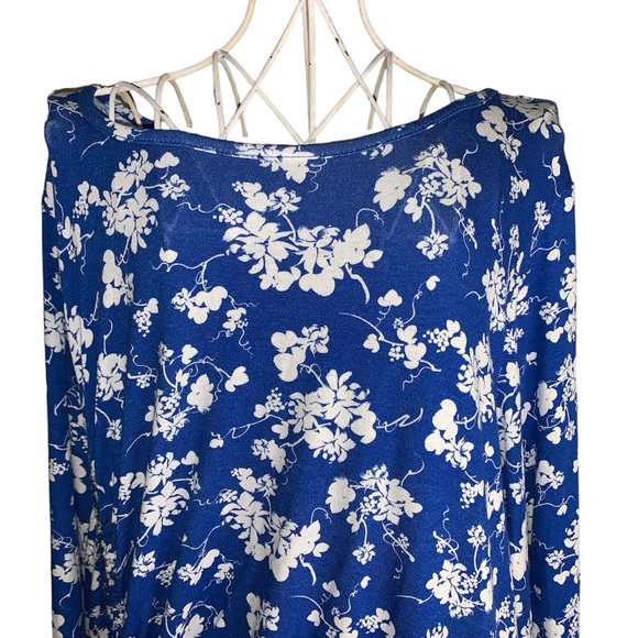 NWT LANE BRYANT FLORAL LONG SLEEVE TUNIC/DRESS. Size 24 - Picture 5 of 9